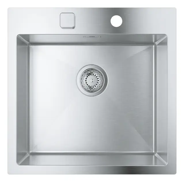 Grohe - Évier K800 avec garniture de vidage automatique, 52x51 cm, inox brossé 31583SD1