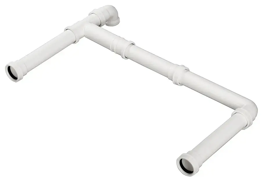 Blanco – Connexion de vidage pour 2 éviers, blanc 225088