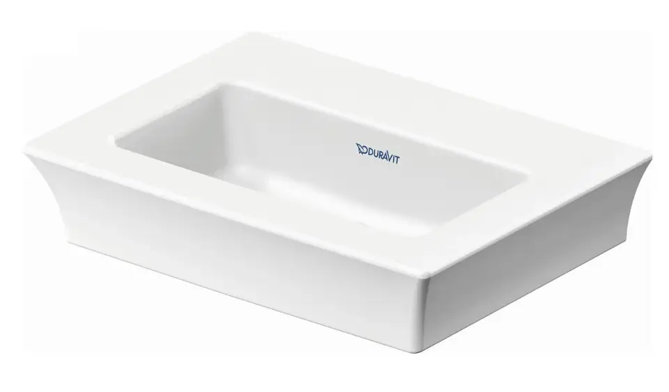 Duravit White Tulip – Lavabo 45×33 cm, sans trou pour robinetterie, blanc 0737450070