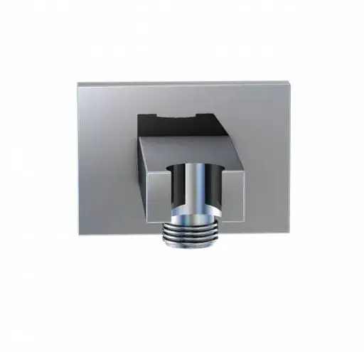 Steinberg 135 – Coude de raccordement avec support, chrome 135 1667