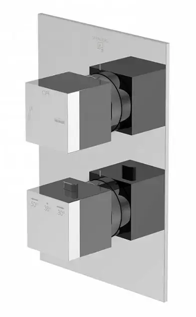 Steinberg 160 – Mitigeur thermostatique encastré pour 2 appareils, chrome 160 4133 3