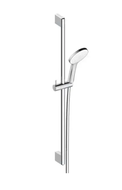Duravit – Set de pommeau de douche, barre et flexible, chrome UV0680001010