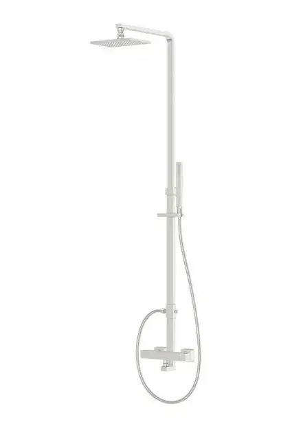 Steinberg 160 – Set de douche avec thermostat, 15×22 cm, nickel brossé 160 2721 BN