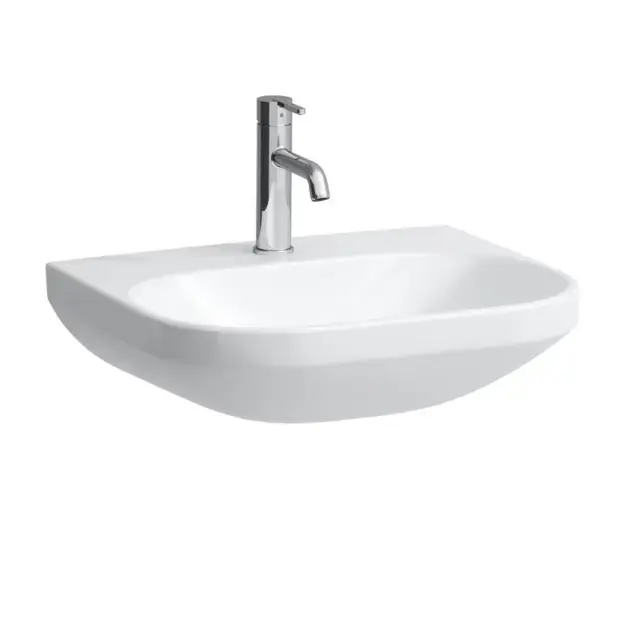 Laufen Lua - Lavabo 46x55 cm, sans trop-plein, trou pour robinet, LCC, blanc H8110814001561