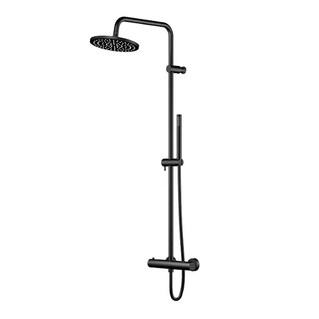 Steinberg 340 – Set de douche avec thermostat, diamètre 2 cm, noir 340 2721 S