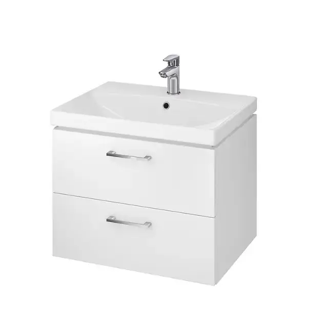 Cersanit Lara – Meuble-lavabo, 45x59x45 cm, 2 tiroirs, blanc S926-002-DSM