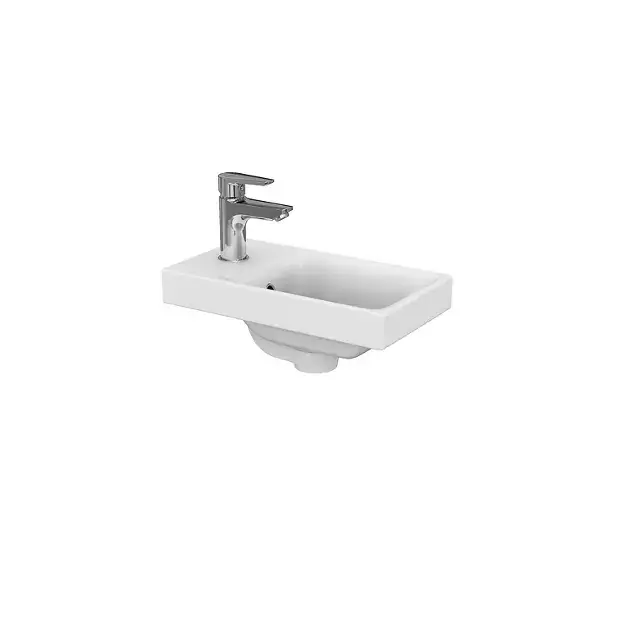 Cersanit Moduo – Lave-main 40×22 cm, avec trop-plein, trou pour robinetterie , blanc K116-016