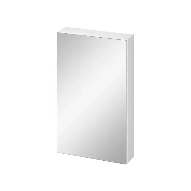 Cersanit City – Armoire à miroir, 80x49x14 cm, 1 porte, charnières G/D, blanc S584-023-DSM