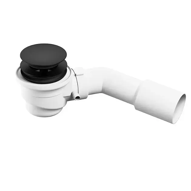 Cersanit Crea – Garniture de vidage de baignoire, ClickClack, noir S904-008