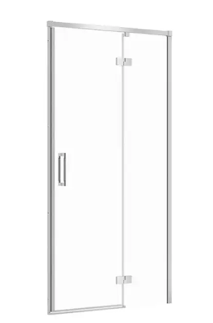 Cersanit Larga – Porte de douche 100×195 cm, droite, chrome/verre clair S932-117