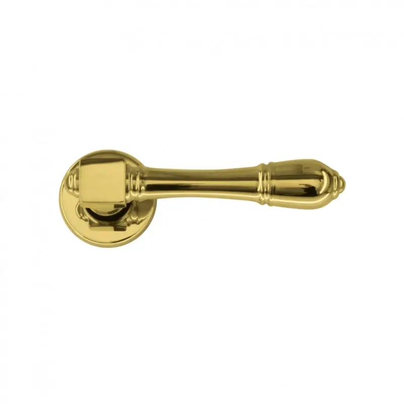 Poignée de porte laiton poli verni MUST ROUND 15 OL