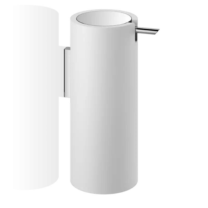 Zeepdispenser STONE WSP wit/chroom