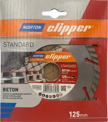 Disque diamant STANDARD BETON TURBO 125×22.23