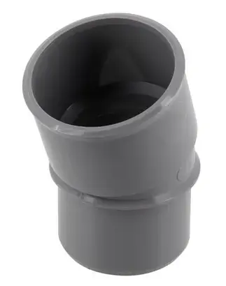 Coude Ø 40MM femelle-femelle à 20° à coller gris en PVC – Nicoll