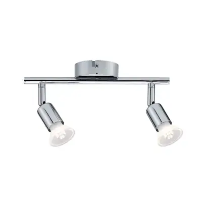 SDB Spot Carolina IP44 max.2x10W GU10 métal chrome 230V