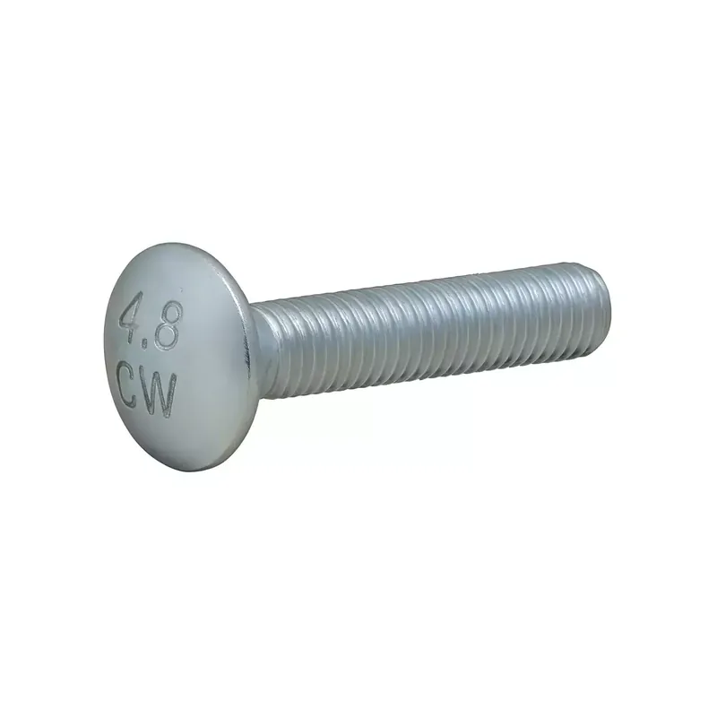 Vis tête ronde à collet carré (TRCC) - DIN 603 - M 10 x 200 - Classe 4.6 zingué