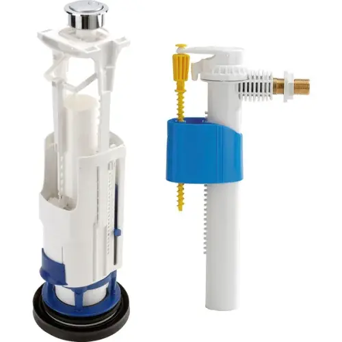 Mécanisme double volume avec étrier et robinet flotteur