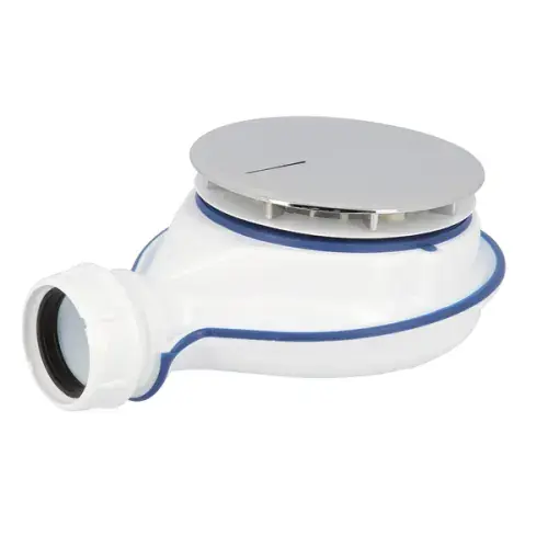 Bonde extra-plate pour receveur de douche – Perçage 90 mm