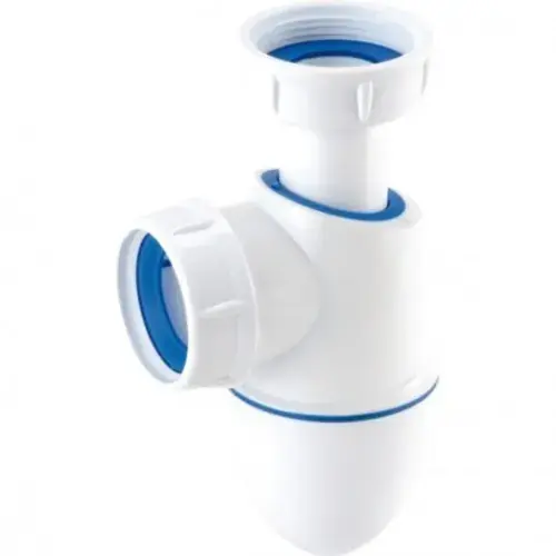 Siphon de lavabo à joints intégrés