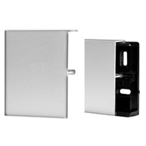 Auer Plinthe à clipser 15 x 60 x 2500 cm Couleur Inox