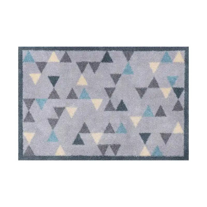 Paillasson Triangolo 72 x 50 cm tapis de sol lavable Floornovo Anti-Salissures Naturel
