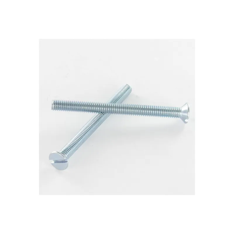 1 x Vis métaux Tête fraisée Fendue M12X50 Acier zingué