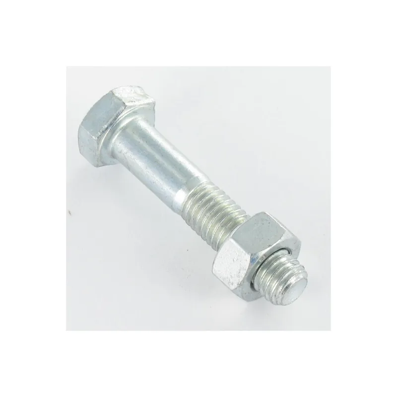 50 x Boulon (vendu avec Ecrou) Tête hexagonale TH M12X120 Classe 8.8 SB Acier zingué