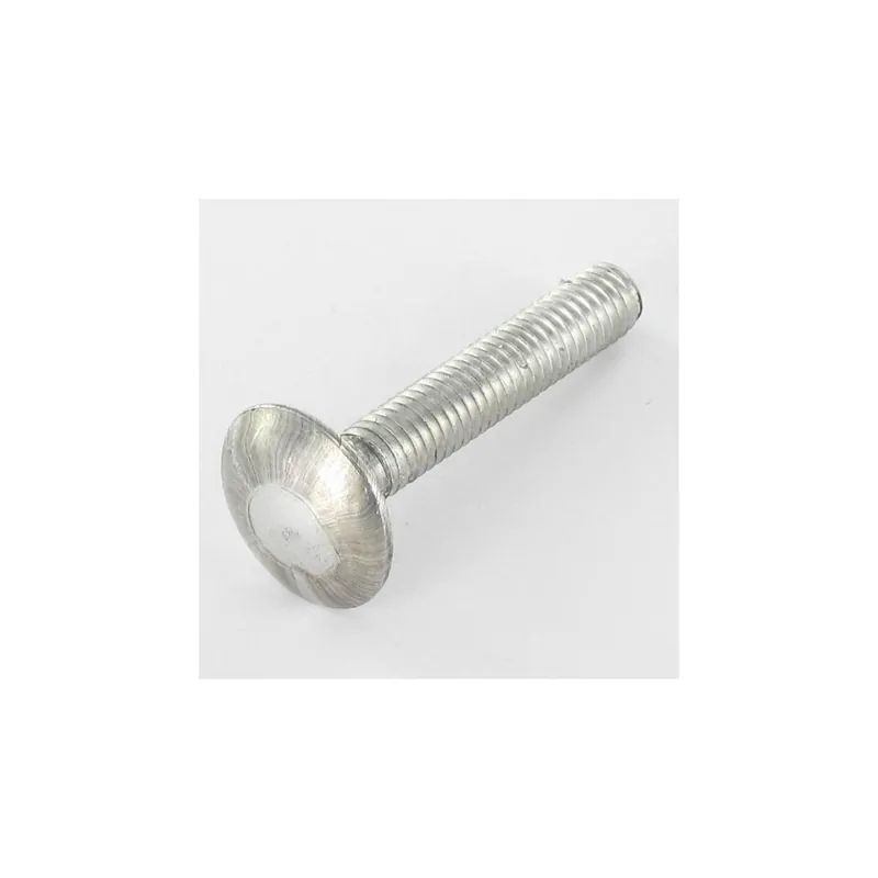 1 x TRCC JAPY tête ronde collet carré M6X90 Filetage total Acier zingué