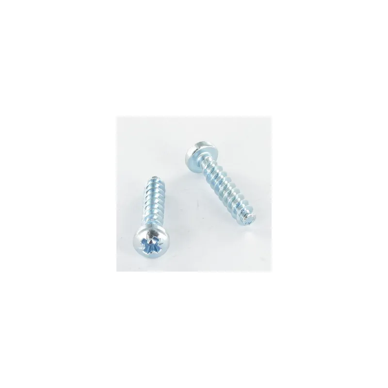 1 x Vis pvc Tête cylindrique bombée TCB Pozi N°1 2.5X5 Filet 30DEGRES Acier zingué