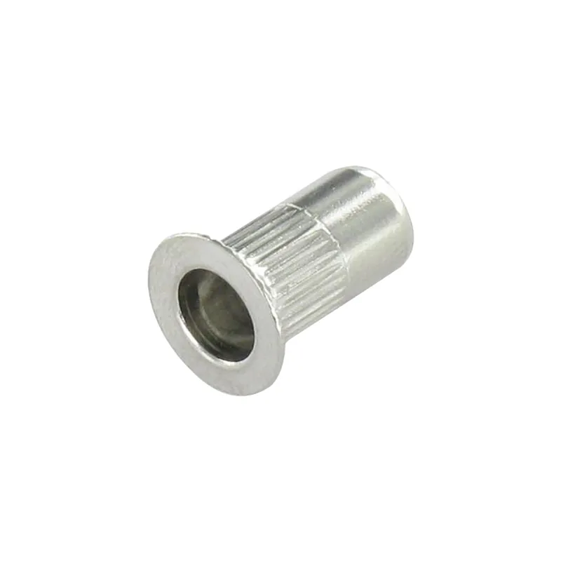 1 x Ecrou à sertir Tête fraisée Cranté M4X11.5 INFC 35 Inox A2