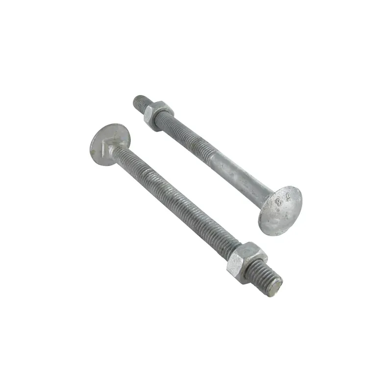1 x Boulon (vendu avec Ecrou) TRCC JAPY tête ronde collet carré M16X350 Filetée sur 100 Classe 6.8 Forte tenue à la