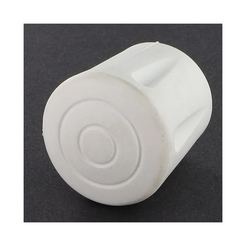 1 x Embout rond envellopant caoutchouc vulcanisé Blanc Pour Tube 8 à 9
