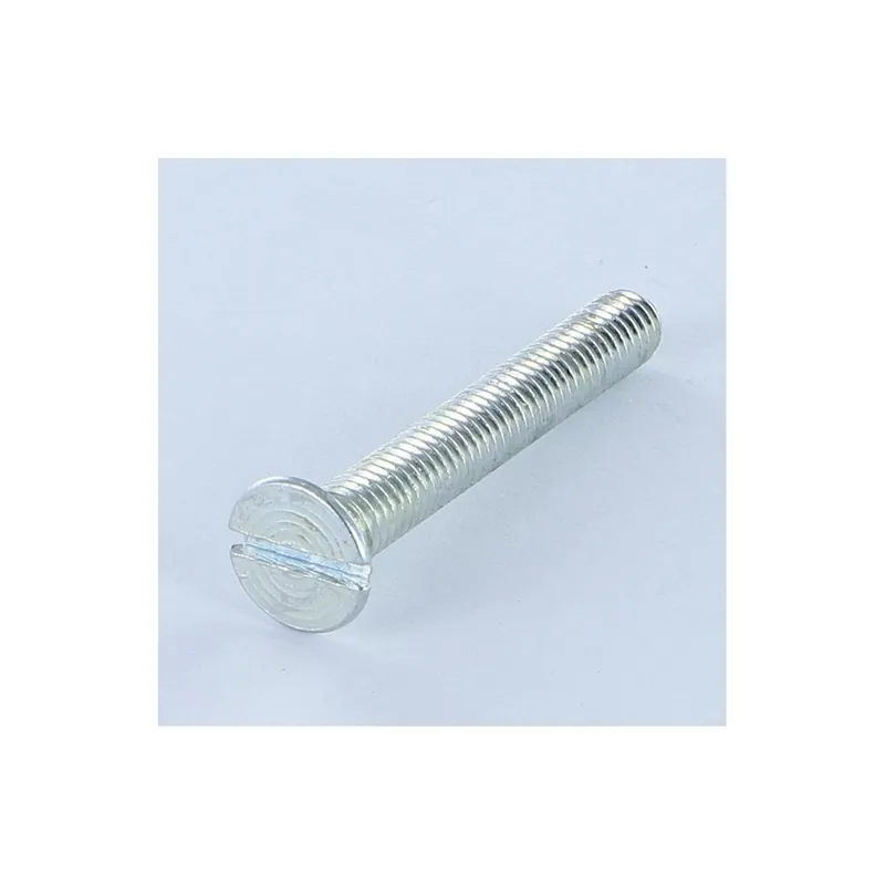 1 x Vis métaux Tête fraisée Fendue M2X35 Acier brut microvis