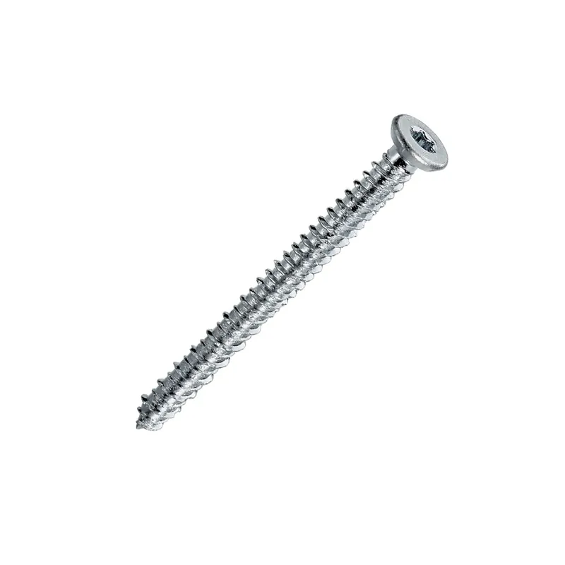 1 x Vis Béton Tête fraisée Réduite 7.5X132 TORX T30 Acier zingué