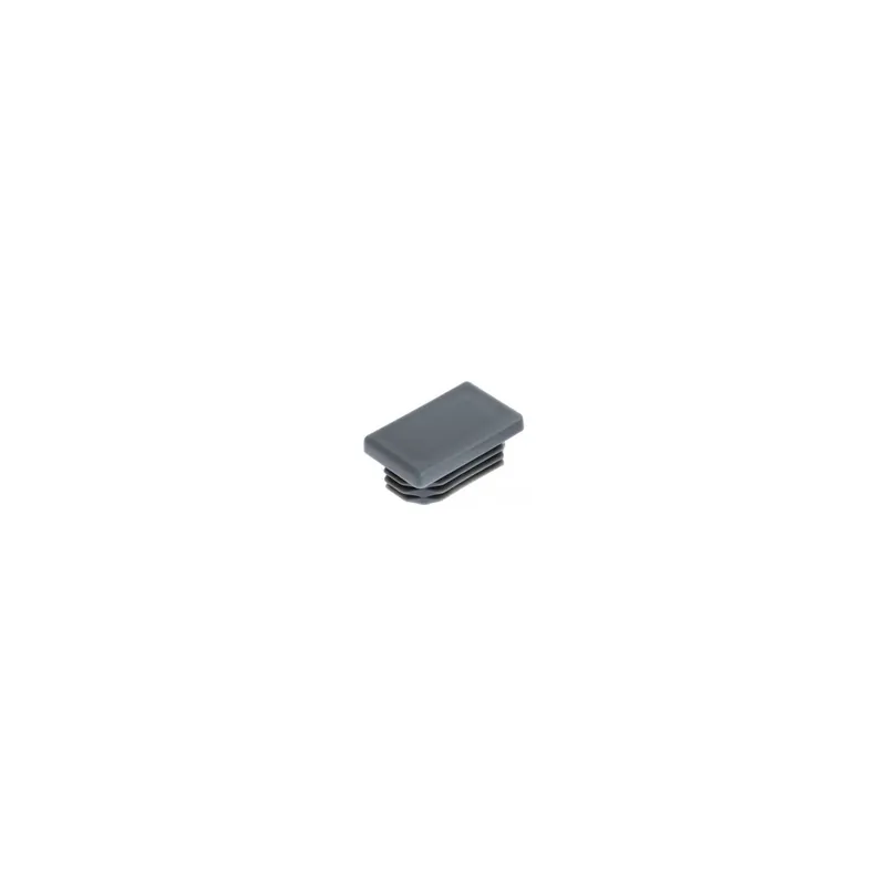 1 x Bouchon rectangle pour tube 100X50 épaisseur tole du tube 1.5 à 4.5 Polyethylène noir