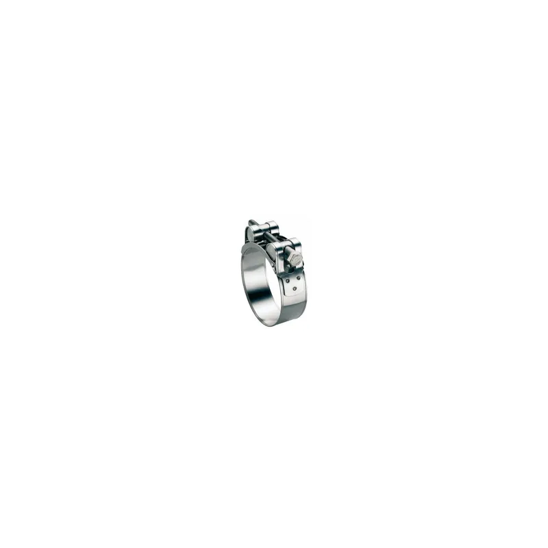 1 x Collier à tourillons pour tuyau épais et arme largeur de la bande 18 Diamètre 20 à 22 Inox W4
