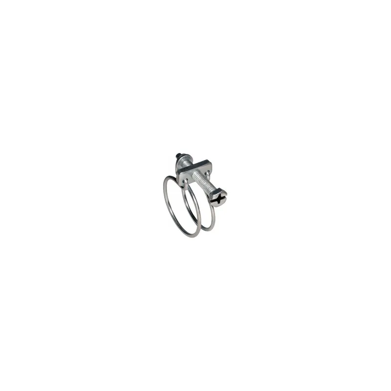 1 x Collier de serrage à double fil Diamètre 75 à 80 Acier zingué W1