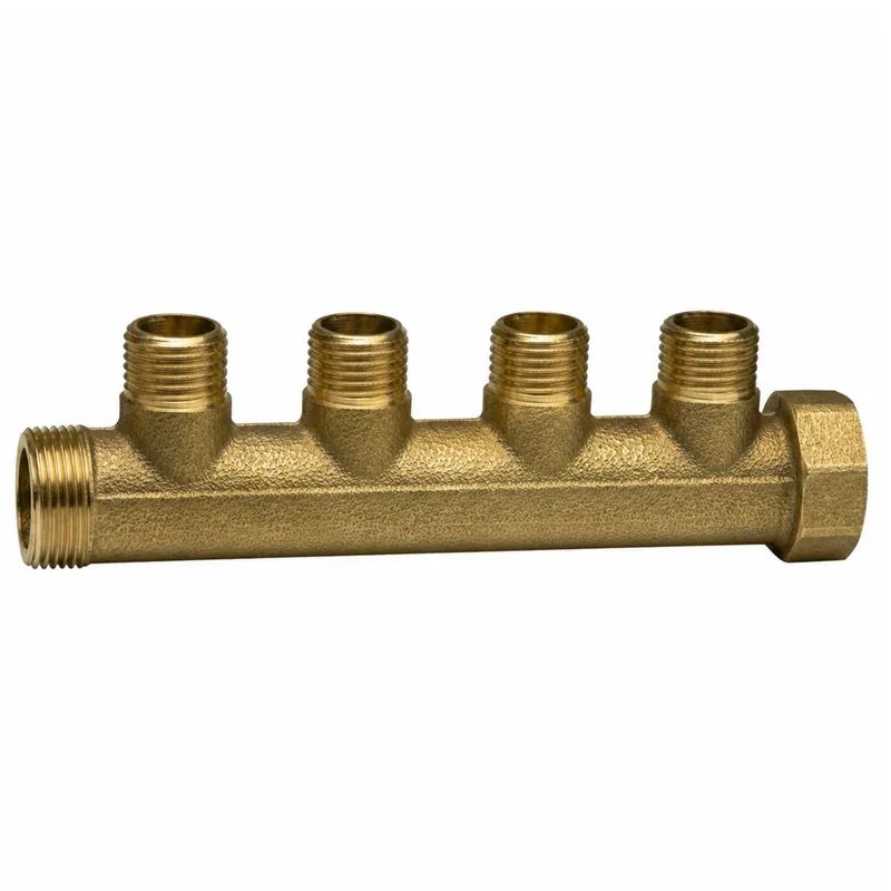 1 x Collecteur 1&Prime; Mâle femelle 4 sorties Laiton