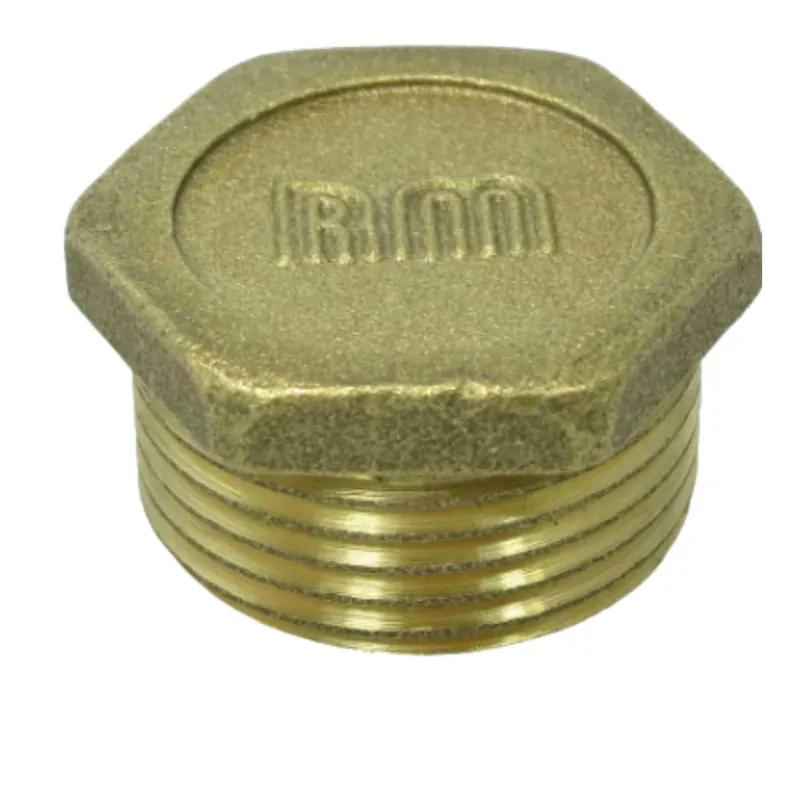 1 x Bouchon mâle figure 290 tête plane 3/4&Prime; Laiton