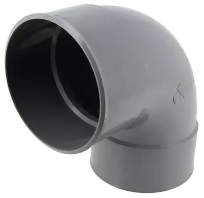 Coude PVC femelle/femelle 87°30 Nicoll